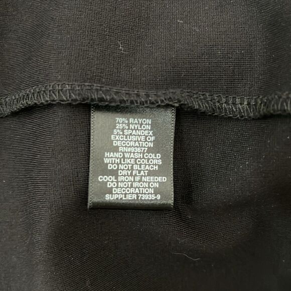 Liz Claiborne Career Dress Large Black Sleeveless - Picture 10 of 11